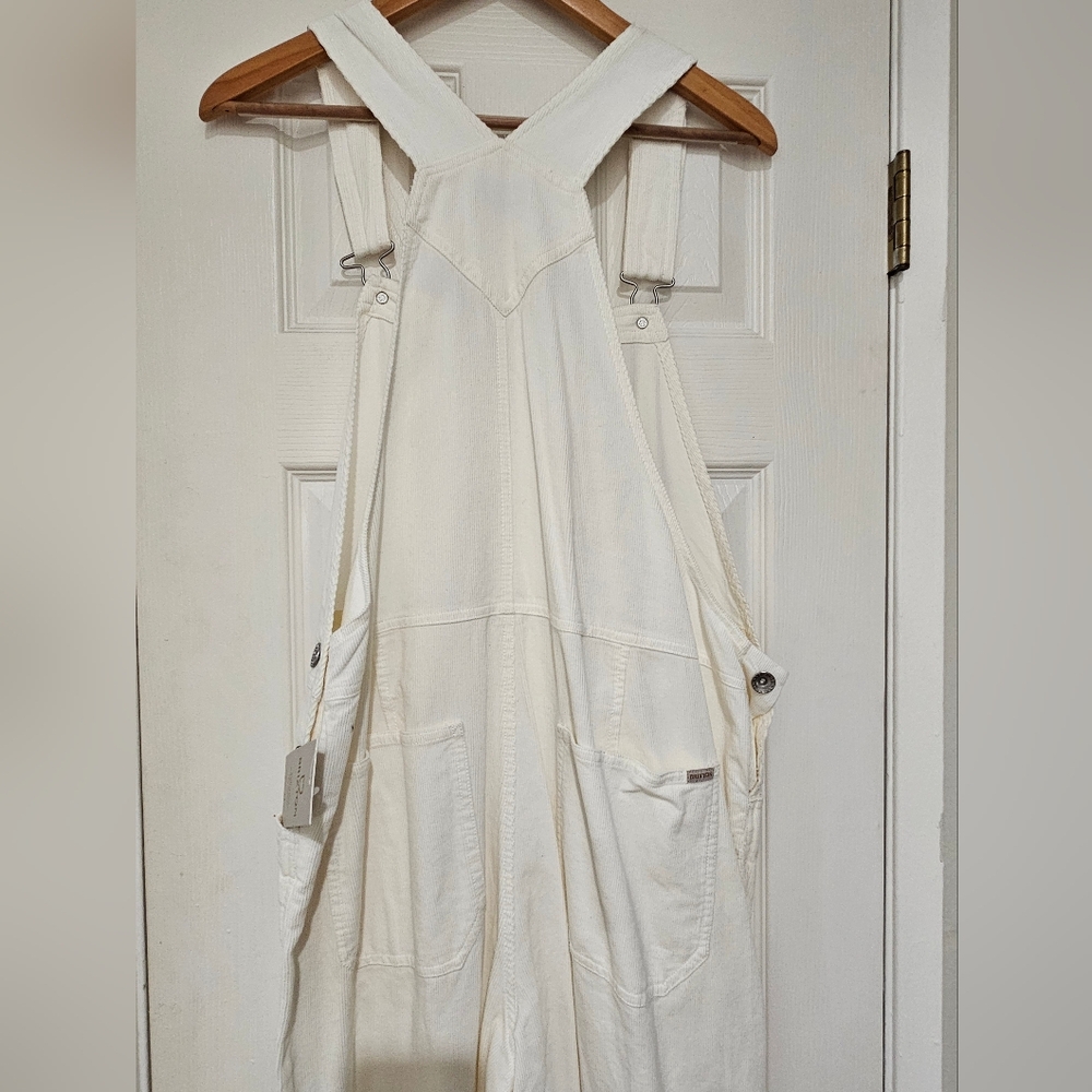 Brixton White Cord Costa Overalls Nwt - Picture 3 of 6